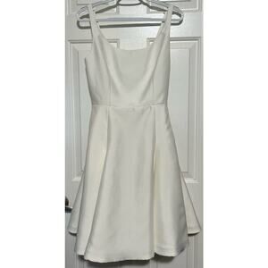 Jane Summers Women's/Junior's Cream Formal/Rehearsal Zip Up Dress Pockets Size 6